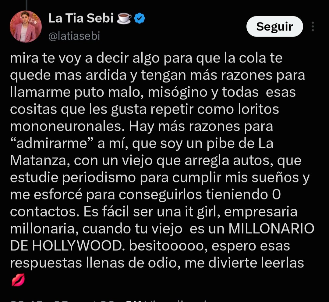 Haileybrhode777's tweet photo. Era solo envidia ahora se entiende. No aprendiste nada en periodismo si a la información la sacas de tw o yt y no chequeas lo que dicen, nadie te puede tomar enserio. Hay más razones para admirar a "la tía sebi" JAJAJAJAJAJAJAJAJA las razones 😂🤌 https://t.co/huP7arFmix