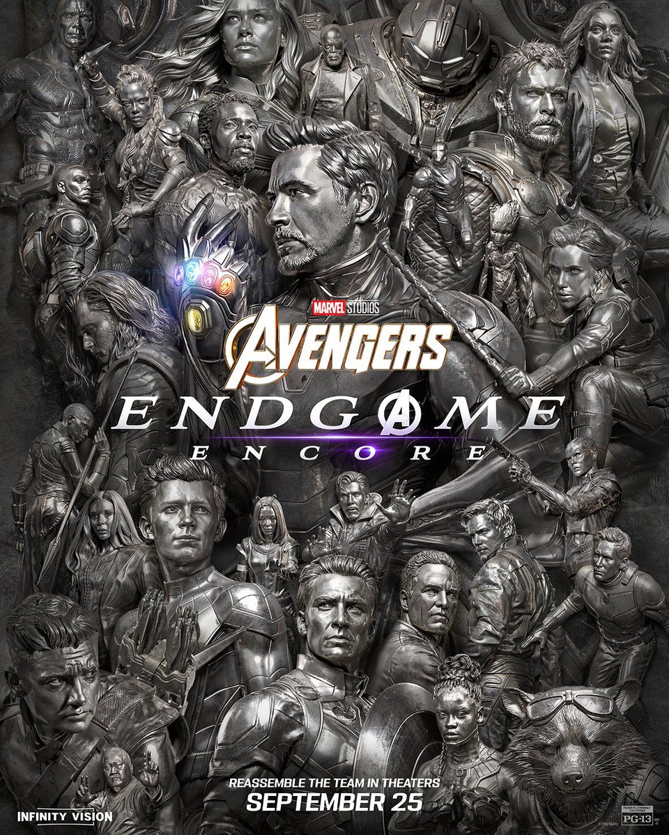 FilmUpdates's tweet photo. ‘AVENGERS: ENDGAME ENCORE’ earned 11.2 million on Friday, including Thursday previews.

It is projected to debut at #1 domestically with around $26 million. https://t.co/q1Vh6zsGLA
