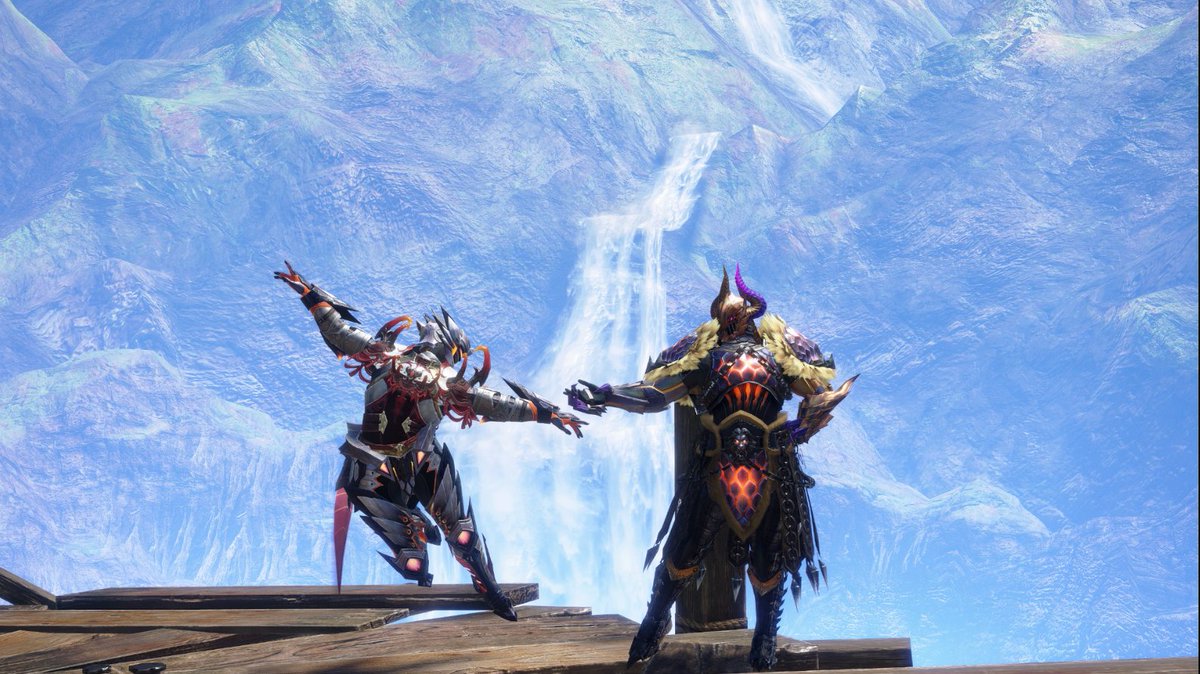 vivyrch's tweet photo. monster hunter jumpscare 

rateen outfits https://t.co/nL0rsphHWG