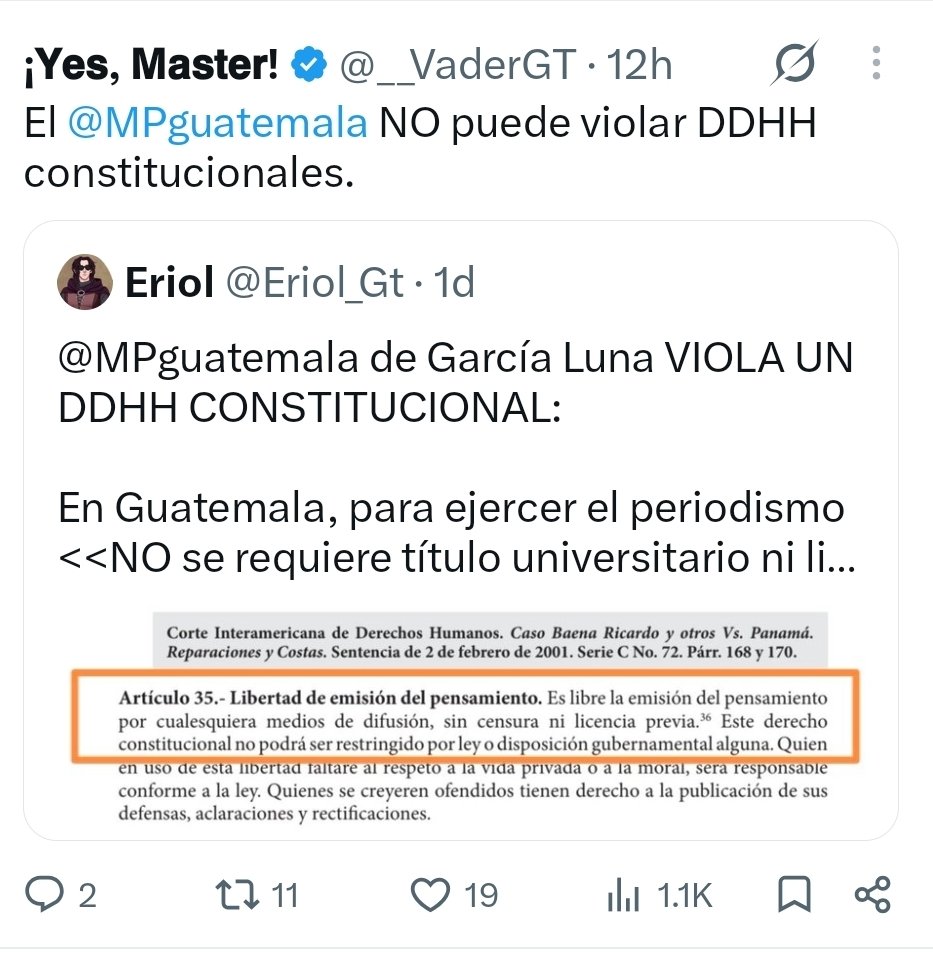 VicenteCarrera_'s tweet photo. "El @MPguatemala no puede violar DD HH constitucionales". Pero si fue lo único quite hizo el MP de María Consuelo Porras Argueta. 

"El poder es romeo", repetían. https://t.co/mmPRT8dVMd