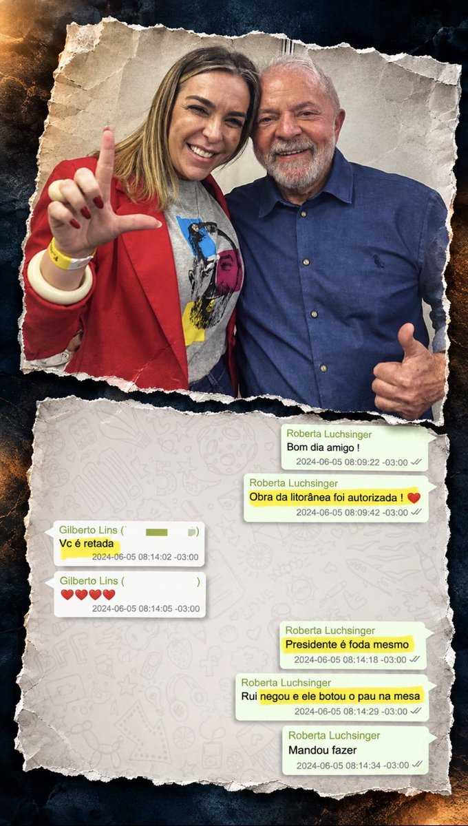 Tania120510's tweet photo. @MidiaConservada Lula é Roberta Luchsinger https://t.co/A3Vyu7ASWK