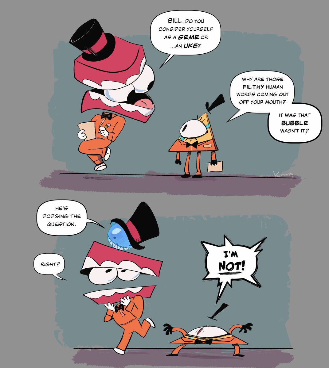Kamy2425's tweet photo. Theraprism AU- "Art Therapy" 

#caine #tadc #theamazingdigitalcircus #theraprism #billcipher #digitalpossession #illuminateeth #bubble #gravityfalls #tbob #thebookofbill https://t.co/Rd0cSHhtUx