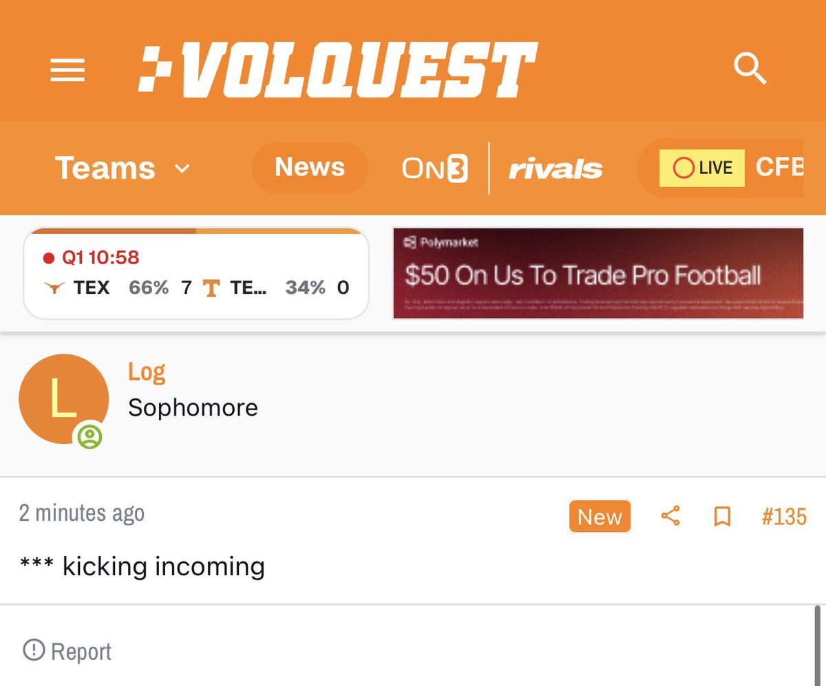 BoardGeniuses's tweet photo. 🚨MELTDOWN ALERT 🚨 
#Tennessee is down 7-0 in the first quarter. Game over!  #MeltdownAlert https://t.co/YGsTEr4ycj