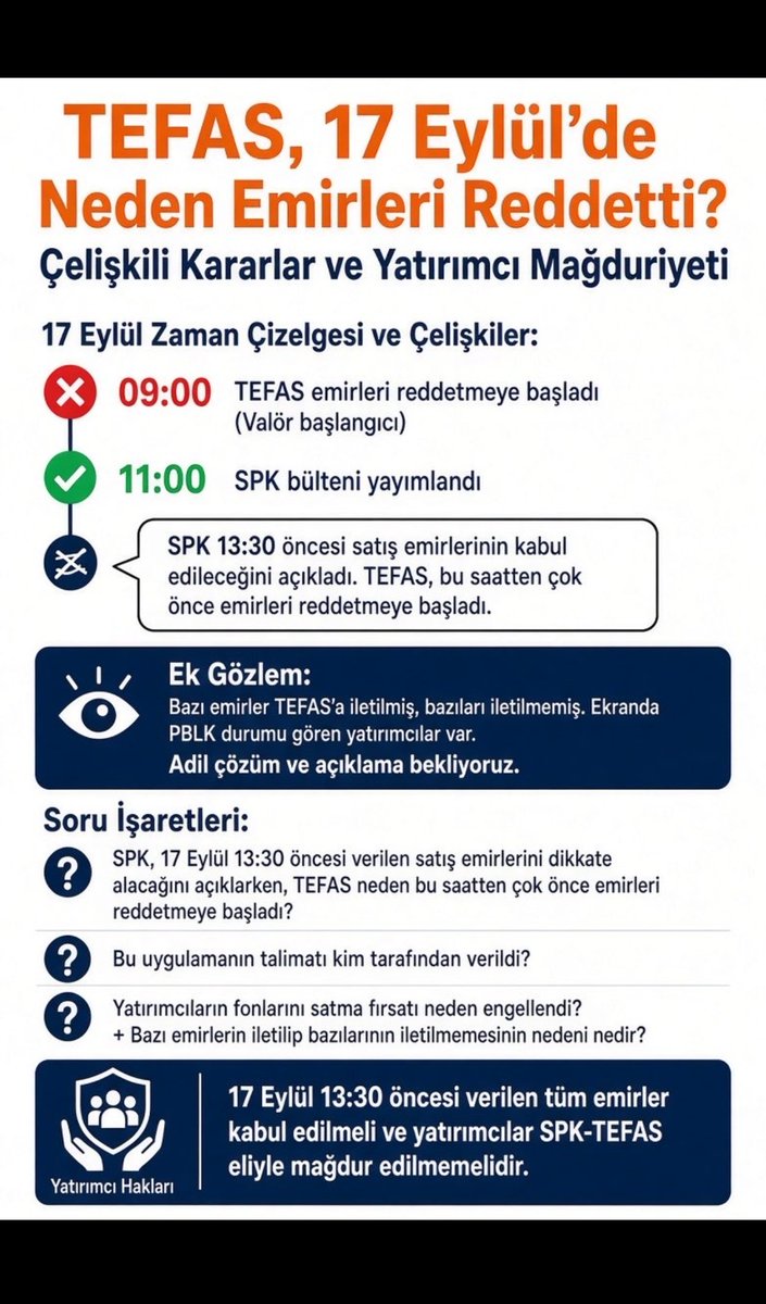 Akilsiz33's tweet photo. @abakingurlek @RTErdogan Sayın bakanımız iptal edilen emirleride inceletirseniz Allah rızası için. 
@spkgovtr  ve @Takasbank  
Mağduriyet içinde mağduriyet yaratıyor. https://t.co/2kFoCqDutQ