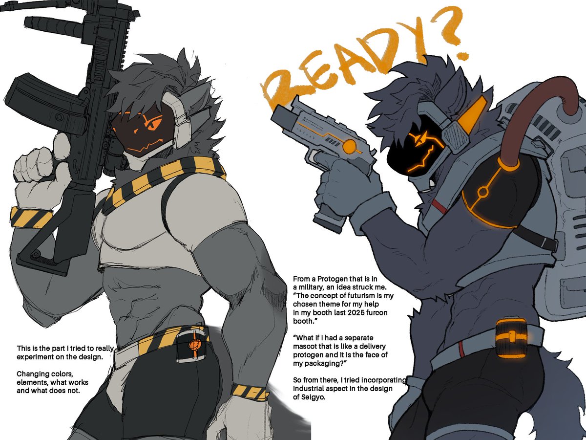 rofukagazaki's tweet photo. Hello, since my last hit post with my Protogen OC named "Seigyo" I wanna showcase as well how his design was evolved in like 1-2 years ago~ https://t.co/pgVg1JwoR7
