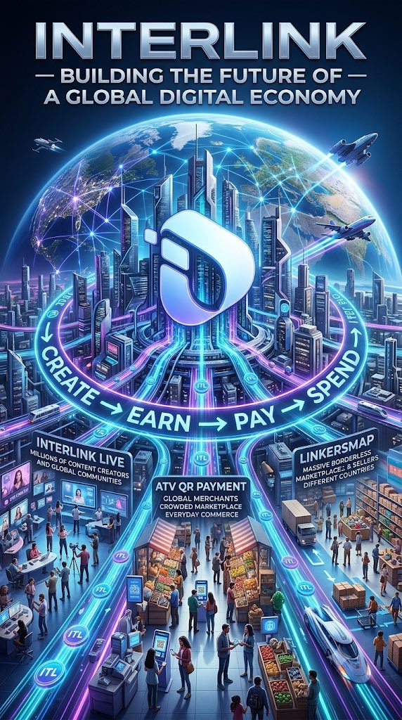 Naga0bp's tweet photo. InterLink unites creators, global merchants, and borderless commerce into one seamless digital economy. Create, earn, pay, and spend with ITL. #InterLink #ITLG #ITL https://t.co/eBuAeNNbXX