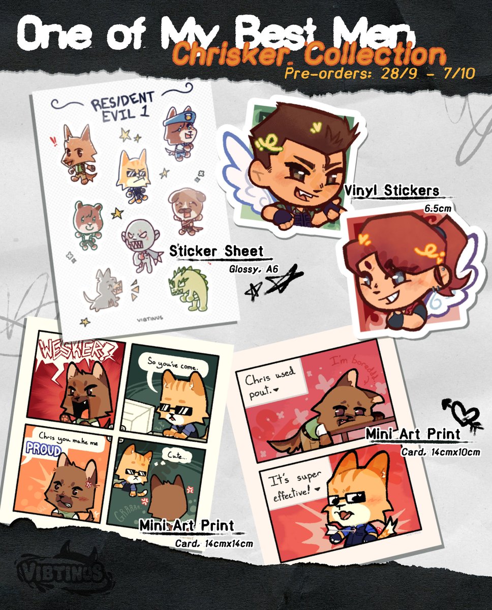 vibtinus's tweet photo. One of My Best Men: Chrisker Collection is LIVE ❤️‍🔥
Acrylic charms, standees, stickers, sticker sheet, and prints!

📅 Pre-order period: 28 Sept. - 7 Oct.
🌎 Available internationally
💖+🔁 appreciated!

🔗 Links &amp; details in replies ⤵️ https://t.co/OkJLDY2kVM