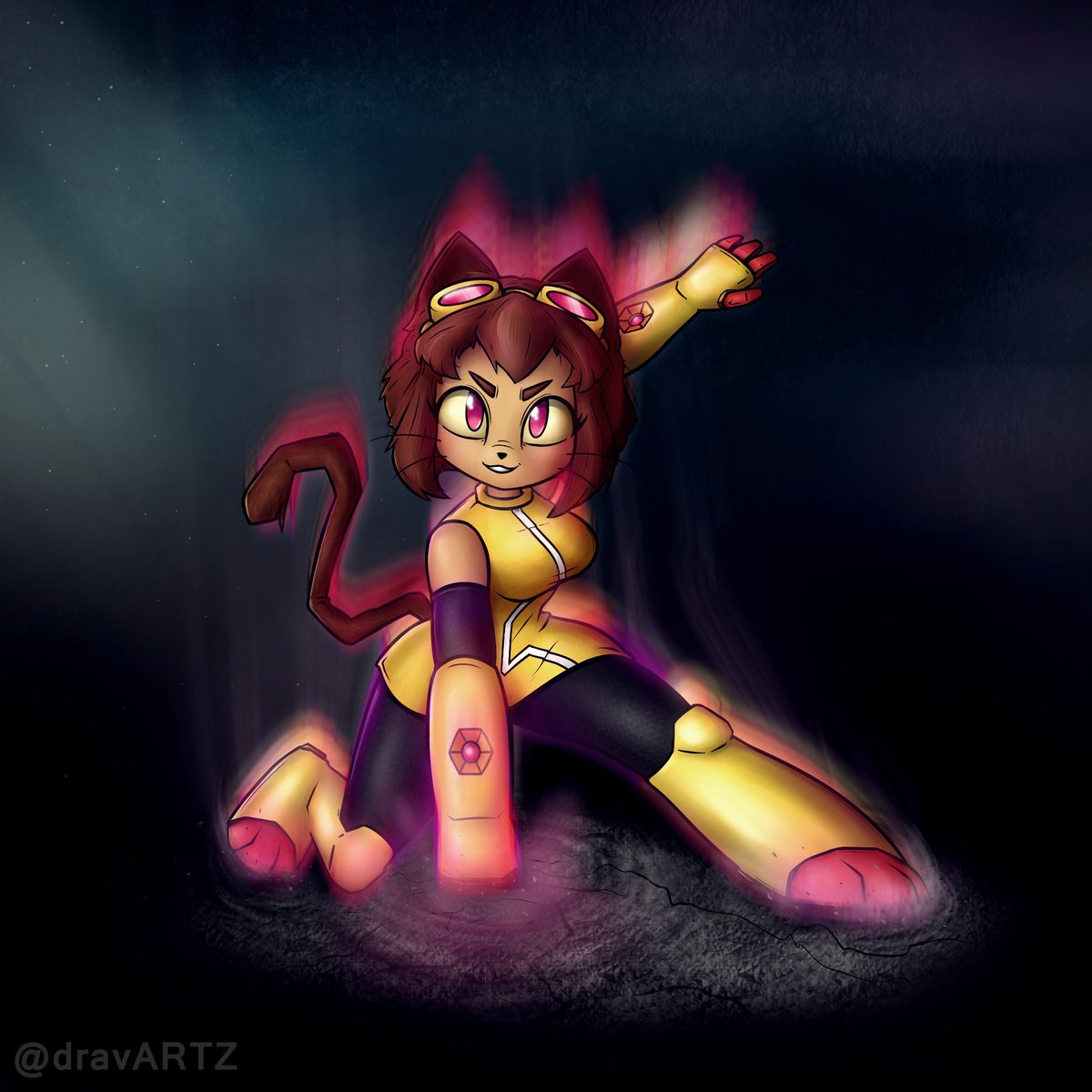 SupaChargerDave's tweet photo. Superhero Landing! - Kit Bodega (Gameoverse)
#gameoverse #glitchproductions #kitbodega #kit_fanart #furryart https://t.co/ptTFT8gOmh