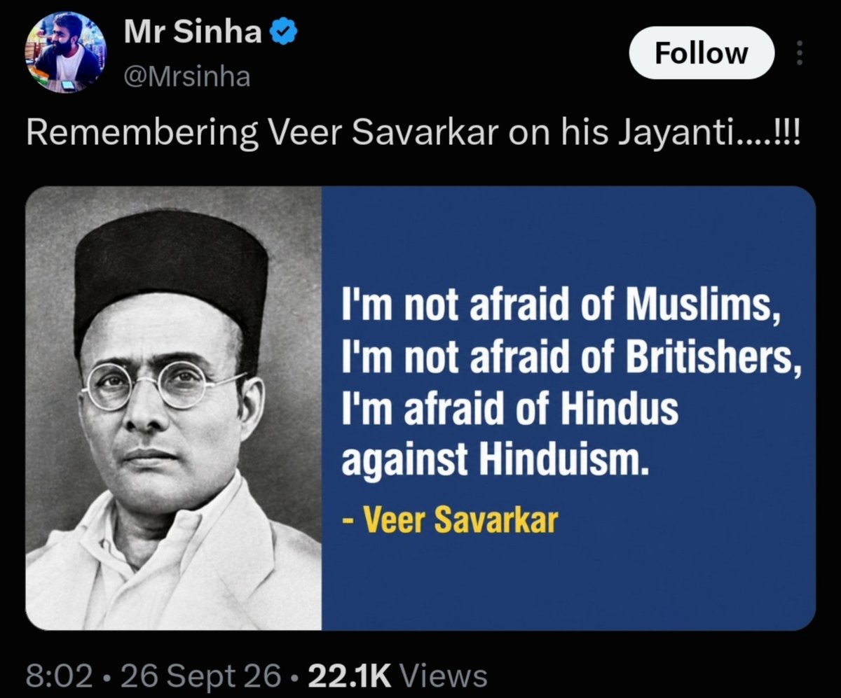 AartiTikka's tweet photo. What did your father Savarkar say about Cows? https://t.co/FAhZzAzx6b