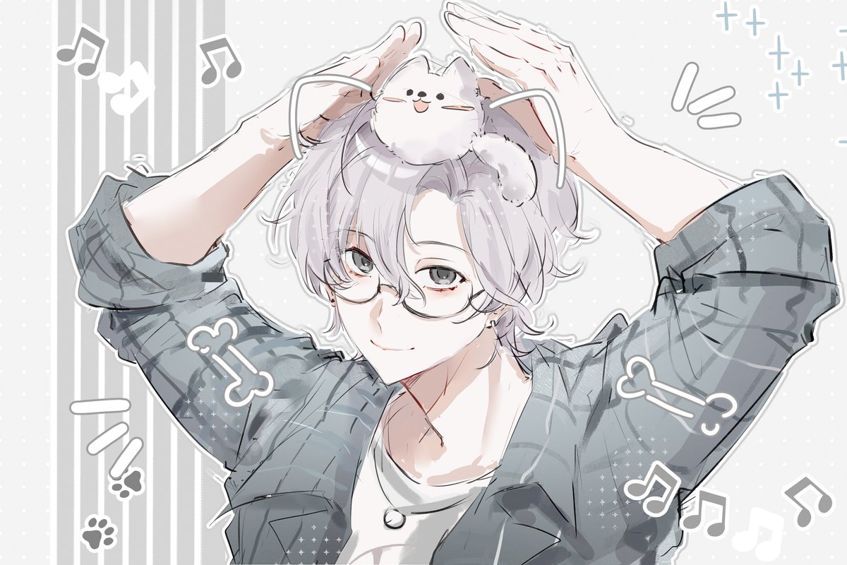 Silverfrost0605's tweet photo. 🤍🤍🤍🤍🐶
 #絵れしく
#JILart https://t.co/7LIbGy8WCS