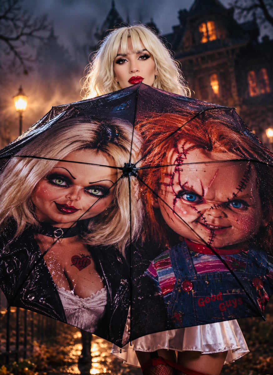 JennlovesSteven's tweet photo. Current status: Trying to survive this nor'easter without a Chucky umbrella to protect me. It's pouring cats, dogs, and probably Chucky's knife collection out here, 🤭. https://t.co/OEFlrRWQFd