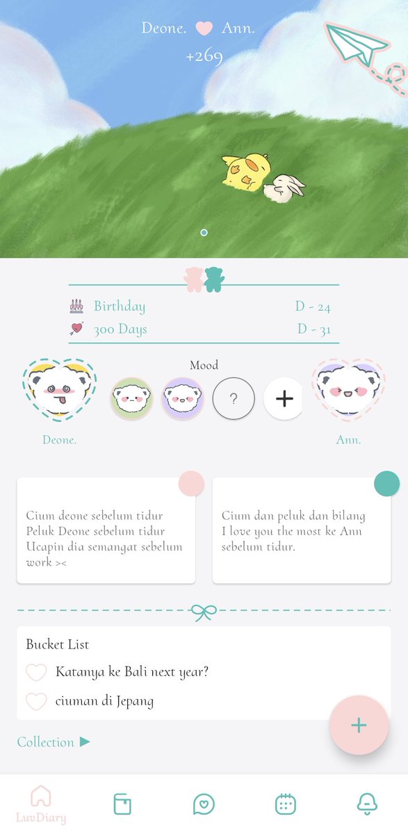 Erosvoire's tweet photo. Boyfriend and I decided to maintain our relationship more, so we've tried couple's calender and diary! We both tend to forgot little things, and so the best way to make it up is to make a little note and plan our future date list (We can also send letters for future self too!) 🤍 https://t.co/nqHj3KF5M4