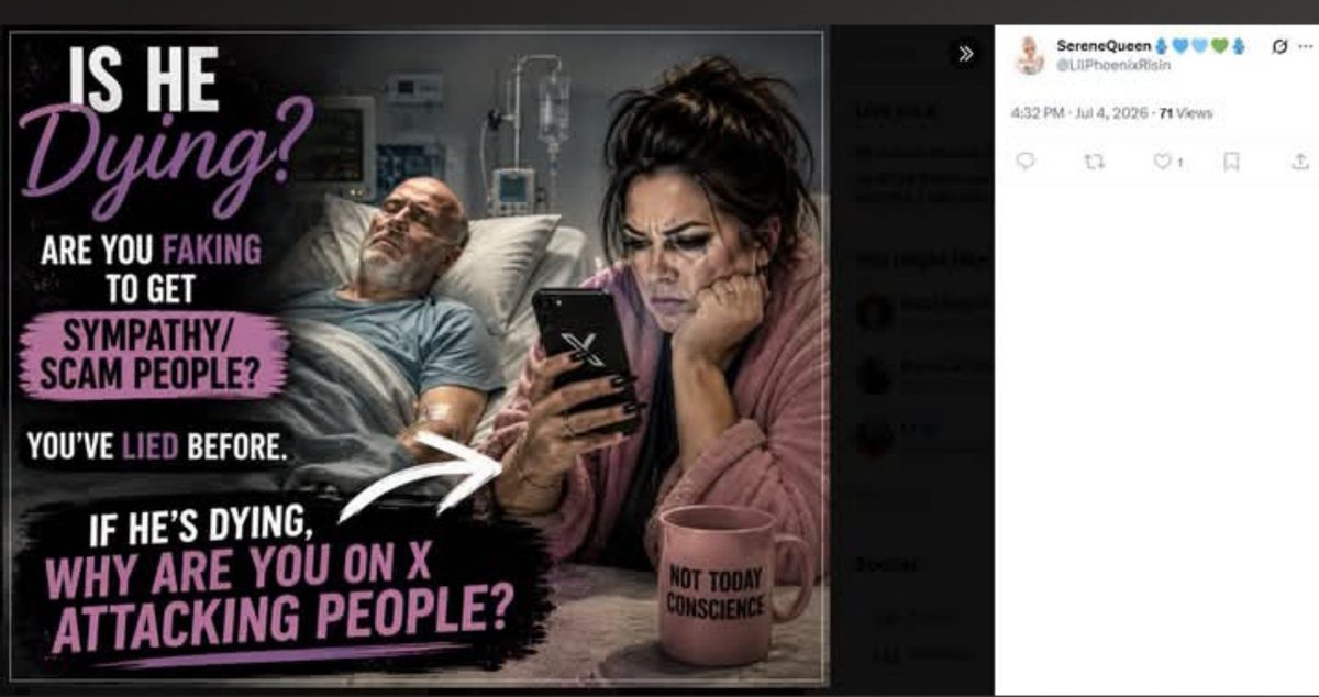 DilutedThugGang's tweet photo. @picklepickleg @LilPhoenixRisin @psychicaquariu1 @NEETOCRACY And this is what LilPheonixRisin has posted. She took my public photos from Facebook and used AI to create these! Don't look like she's a good person. Ah thank you very much. Do these AI creations look like she's moved on? She made them just months ago then she dirty deleted them https://t.co/gJBOIGzJmf
