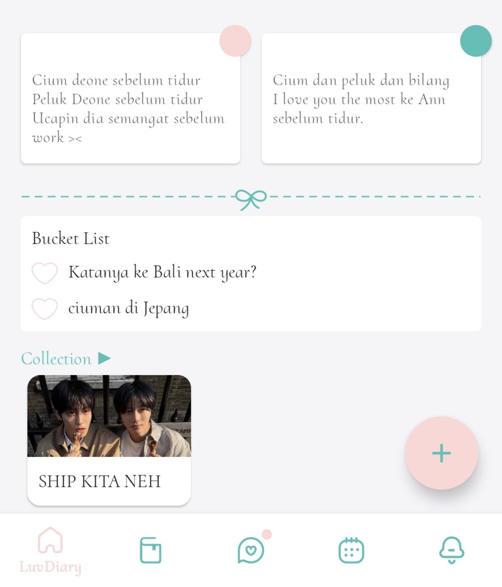 Erosvoire's tweet photo. @deonesos Sekarang bisa pap imut dan jadi Polaroid. ALSOO THE BEST THING IS bisa bikin to-do-list, planner, note kecil about my partner dan BANYAAKKK. Don't mind our calender hehe karena baru coba app ini dan we're planning for future dates ahead. #9MonthsToGo https://t.co/zE0HeleGVu