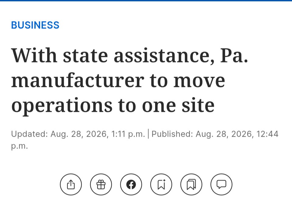 SpearfishingCap's tweet photo. "Allegheny County also invested $2 million to support the relocation and expansion."

Wasn't aware of the local support for L1 relocation. Always nice to see.

https://t.co/W74sxSEdNq

$EOSE 🇺🇸🔋🇺🇸 https://t.co/V4QD0StoX6