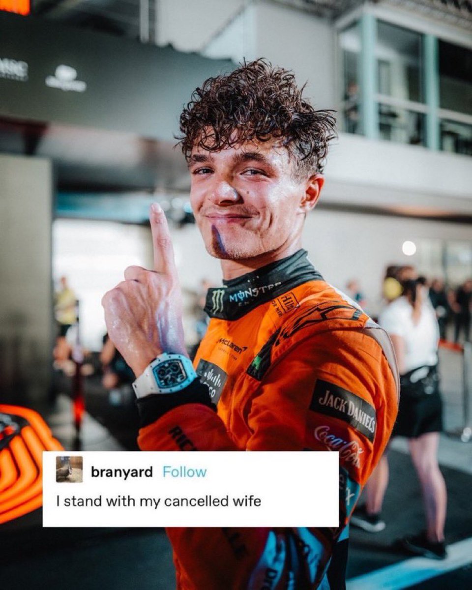 norstapstri's tweet photo. lando norris you can do no wrong. https://t.co/r4nGvVLryl