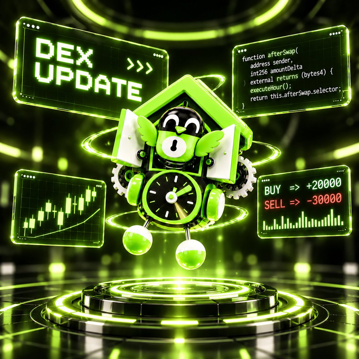 cuckooclocketh's tweet photo. Kuku Dex Update

To receive a CUCKOO REWARD, you need to be the wallet whose swap actually pushes the clock across the reward hour

At 3:00, the protocol records the address that triggered the crossing and assigns the reward from the SPRING automatically. Crossing the same reward hour again in the same cycle does not create a second payout