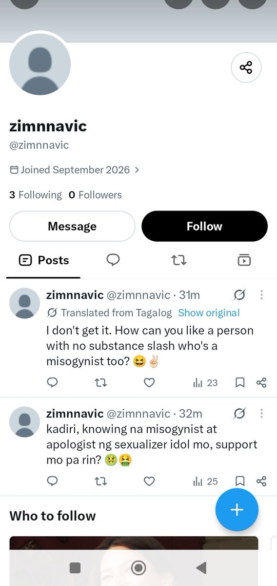 SomyaSharm50398's tweet photo. @rjasgf_ @zimnnavic @ashlingsofc U think we are dumb 😂 don't u create dump accounts then reply them as if we are blind not to notice that's September 2026 how many more u will create to start your own delusional fan wars for attention https://t.co/wsrMASJ6y5