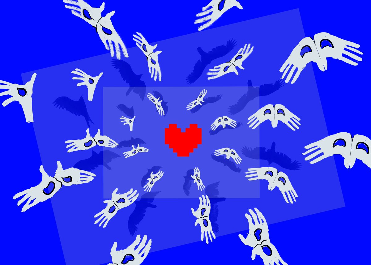 andyxskullz's tweet photo. * vultures #deltarunefanartㅤㅤㅤㅤ https://t.co/yx2VFkprcs