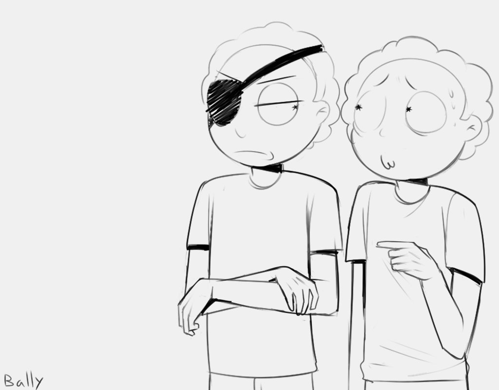 Bbaally's tweet photo. Abomination

#rickandmorty #ram #mortysmith #evilmorty #sketch #fanart https://t.co/dUtyspnbO0