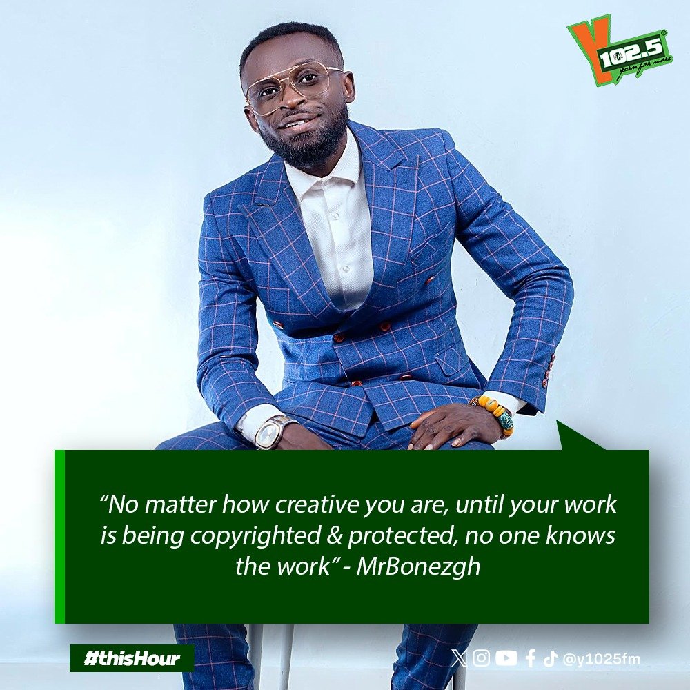 y1025fm's tweet photo. Entertainment journalist, @MrBoNeZgh 's message to creatives 

#YfmGhana #fypシ゚ #ThisHourOnY https://t.co/rFNMzLAGid