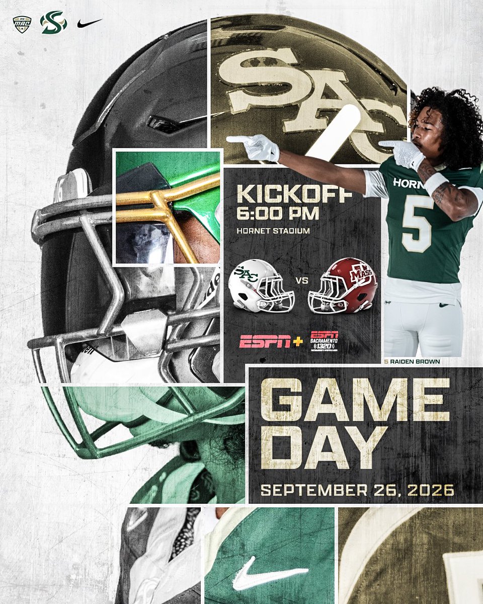 SacHornetsFB's tweet photo. ππΌππ πΏπΌπ π£οΈ
π in bio for tickets β
#StingersUp | #GreenLine | #ZoTime https://t.co/wOwvqQK1wz
