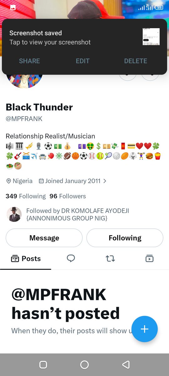confiteddii's tweet photo. @NextNigeriaPre @OlawuniDamilare @Youroracle1 @MPFRANK Following ✅ replying from my 2GB Ram smart 8 phone wei the hang like mad 😩 that why I'm late 

8028201011
Moniepoint 
Confidence Abur
God bless sir https://t.co/8iiTyNdAXK