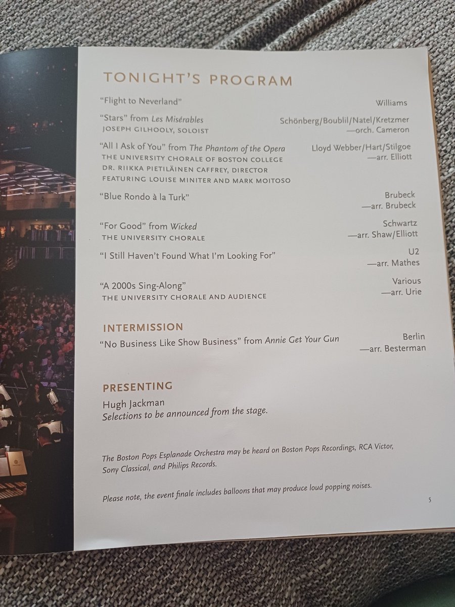 MaryCMurphy's tweet photo. And for the night that was in it, the Pops Orchestra played @U2 #U250 https://t.co/SdfY6DW35s