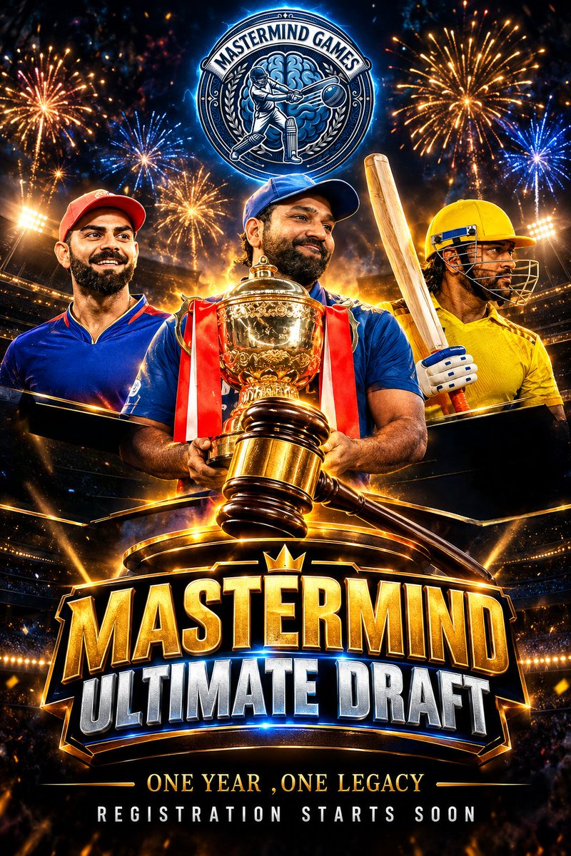MasterGames_ofc's tweet photo. The Game of Minds Begins.
Welcome to -Mastermind Ultimate Draft.🏆 https://t.co/3efe1f7QwW