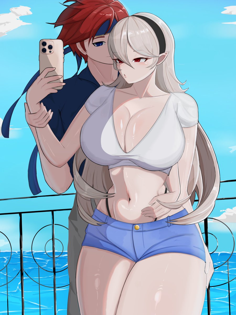 ManNam96's tweet photo. Roy x Corrin by the Sea ❤️🤍
#Roy #Corrin #FireEmblemHeroes https://t.co/RV7LeQeGVn