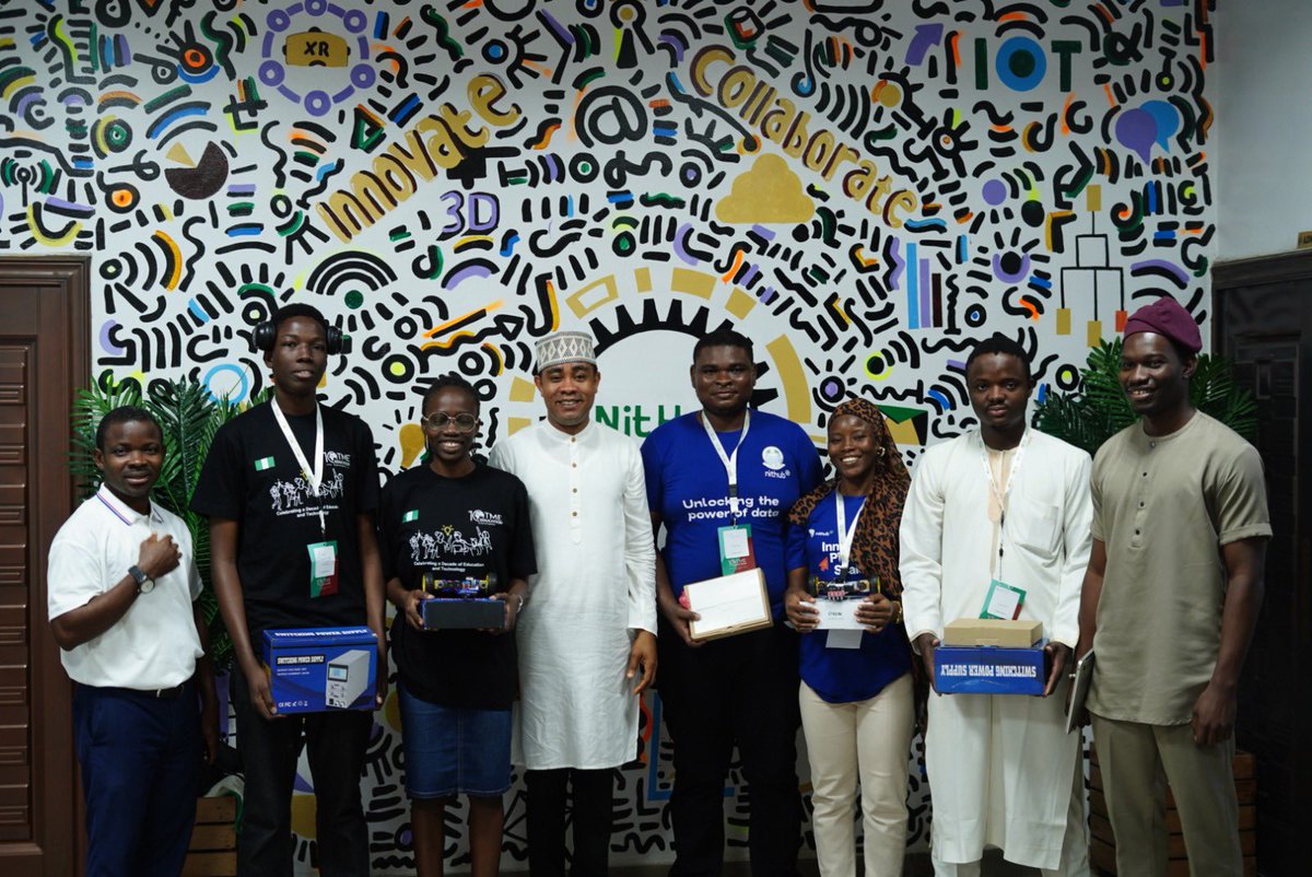 nithub_lag's tweet photo. We are excited to celebrate our interns, Omotosho Enoch and Anjolaoluwa Owootori, for their remarkable performance at the TME Education @ 10 Line-Following Robotics Competition, where they represented NITHUB and secured 2nd and 3rd place respectively among competing teams. https://t.co/nRSyc2bdBT