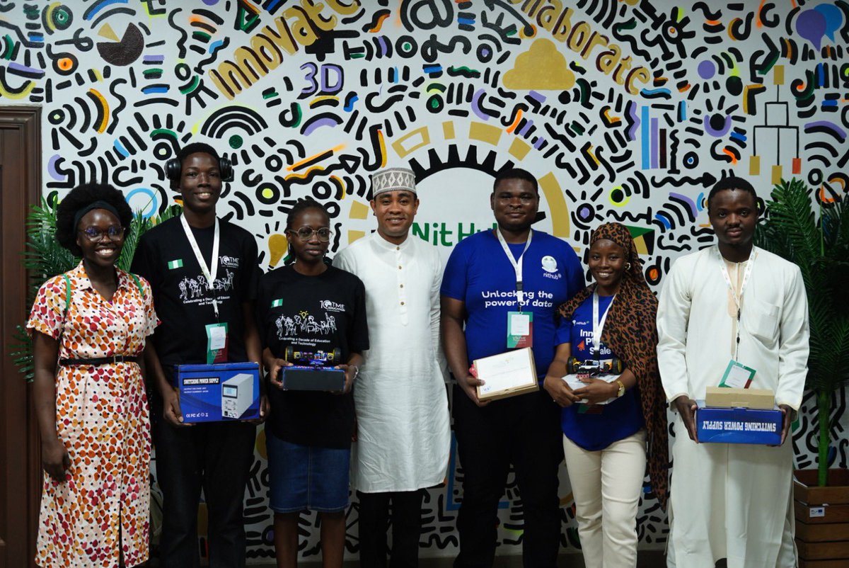 nithub_lag's tweet photo. We are excited to celebrate our interns, Omotosho Enoch and Anjolaoluwa Owootori, for their remarkable performance at the TME Education @ 10 Line-Following Robotics Competition, where they represented NITHUB and secured 2nd and 3rd place respectively among competing teams. https://t.co/nRSyc2bdBT