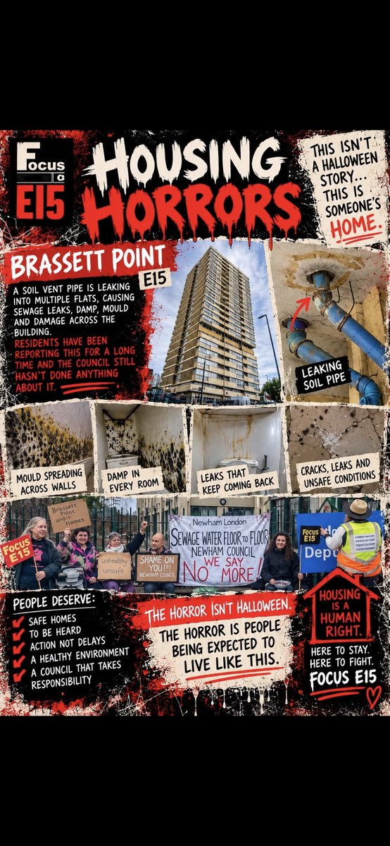 FocusE15's tweet photo. #Housing #Horrors @NewhamLondon @MayorOfNewham https://t.co/iV6wEHarGL