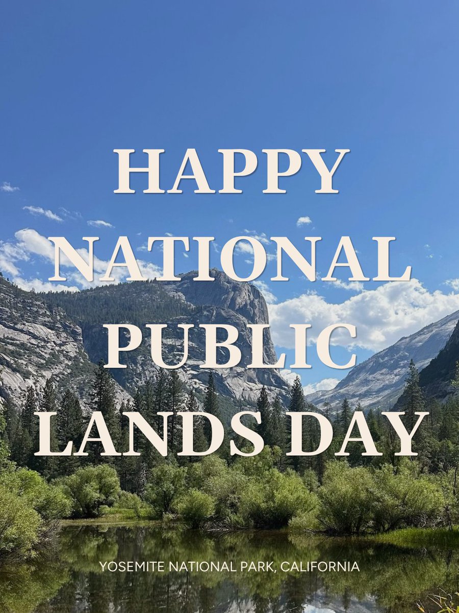 EnergyDems's tweet photo. This National Public Lands Day, get out and enjoy what America’s national treasures have to offer.

Let’s continue fighting to keep public lands in public hands. https://t.co/BrmWjsAs1Z