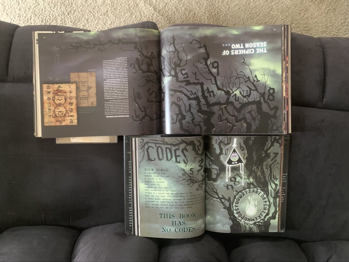 jasondemuro's tweet photo. Goddammit @_AlexHirsch rotating and arranging these pages just like the Season 2 end card tapestry. https://t.co/0ZqQSiOY92