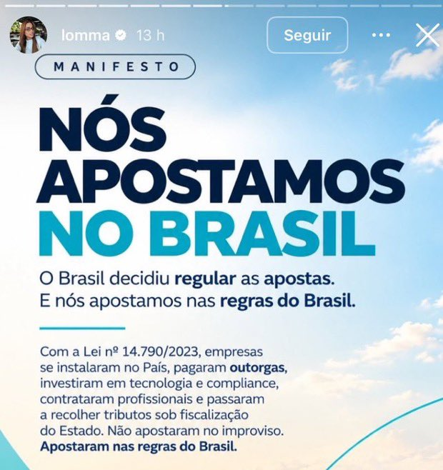 centralreality's tweet photo. 🚨Lomma se posiciona CONTRA a proibição das Bets, decretada pelo governo Lula. https://t.co/RtLobPiAKp