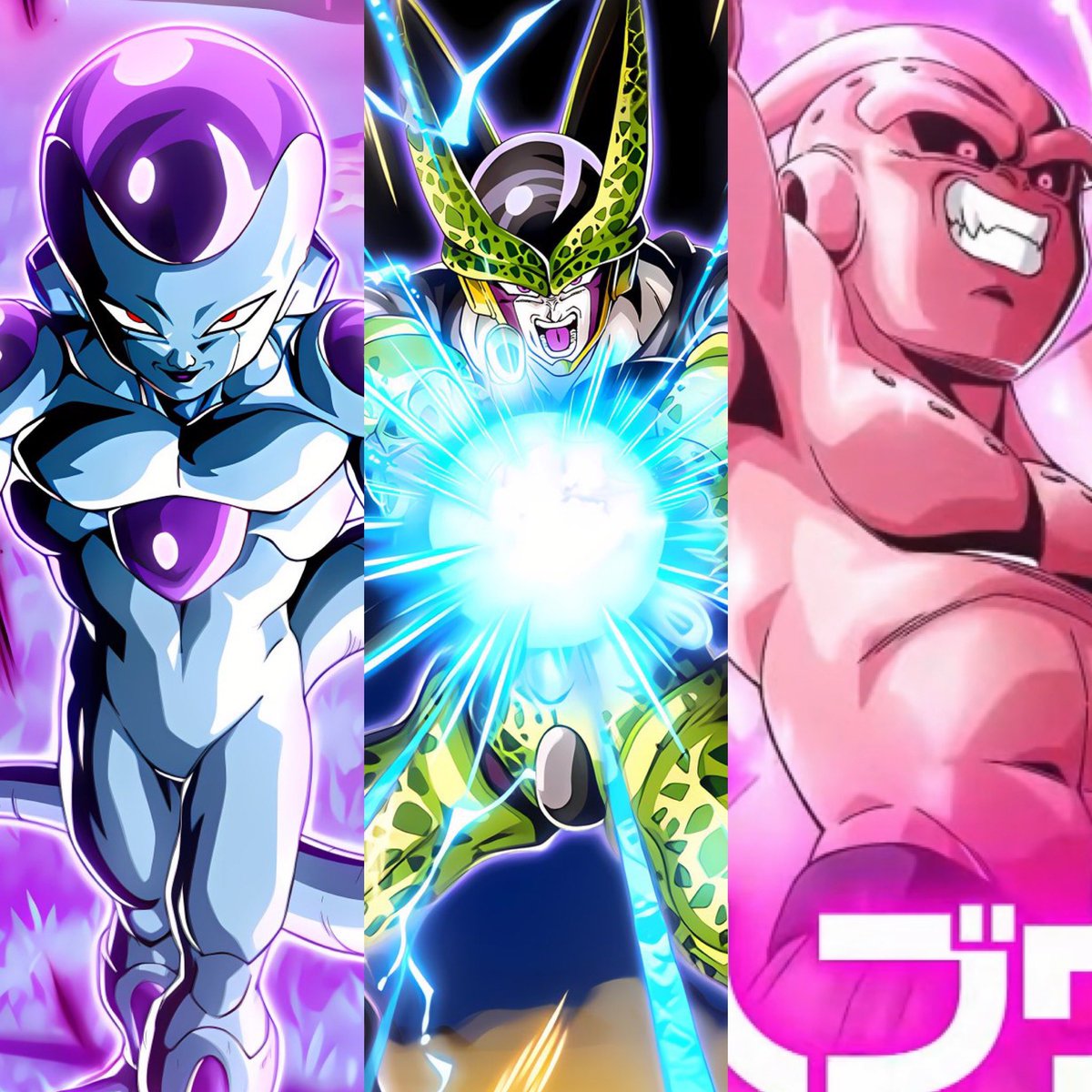 Your_boi_luis_'s tweet photo. “They call them the big 3….” 
It feels so surreal to have the big 3 villains of z in the same celebration! 
#dokkanbattle https://t.co/mr0wRVWb2n