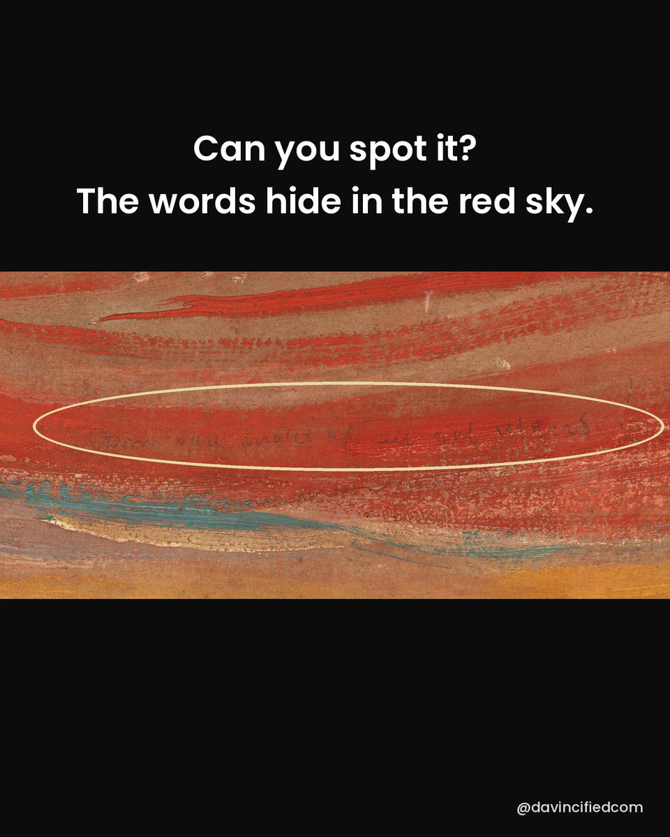 davincifiedcom's tweet photo. Someone wrote "Could only have been painted by a madman!" in the sky of The Scream.

For years people blamed an angry visitor. In 2021 the museum confirmed it was Munch's own handwriting.

Paint it yourself: https://t.co/Bd2TOYPRmm

#arthistory #edvardmunch https://t.co/FkW6ur6eS0