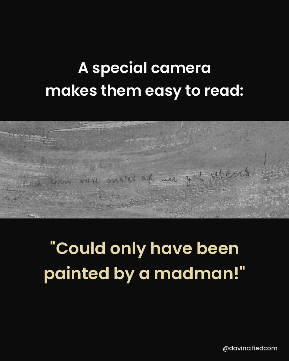 davincifiedcom's tweet photo. Someone wrote "Could only have been painted by a madman!" in the sky of The Scream.

For years people blamed an angry visitor. In 2021 the museum confirmed it was Munch's own handwriting.

Paint it yourself: https://t.co/Bd2TOYPRmm

#arthistory #edvardmunch https://t.co/FkW6ur6eS0