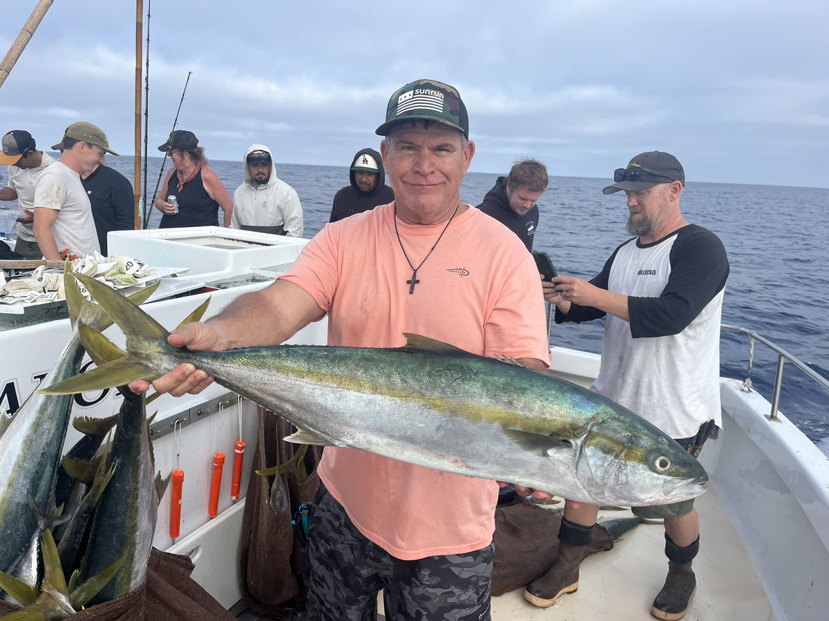 therealTophurC's tweet photo. #805 Tuna &amp; Tails
Best 1 day trip ever on the Aloha Spirit Hats off to Capt. Pat ,Zach and Evan
#tuna #Elnino2026 #Sportfishing #yellowtail #channelislands https://t.co/y1T6IQT8si