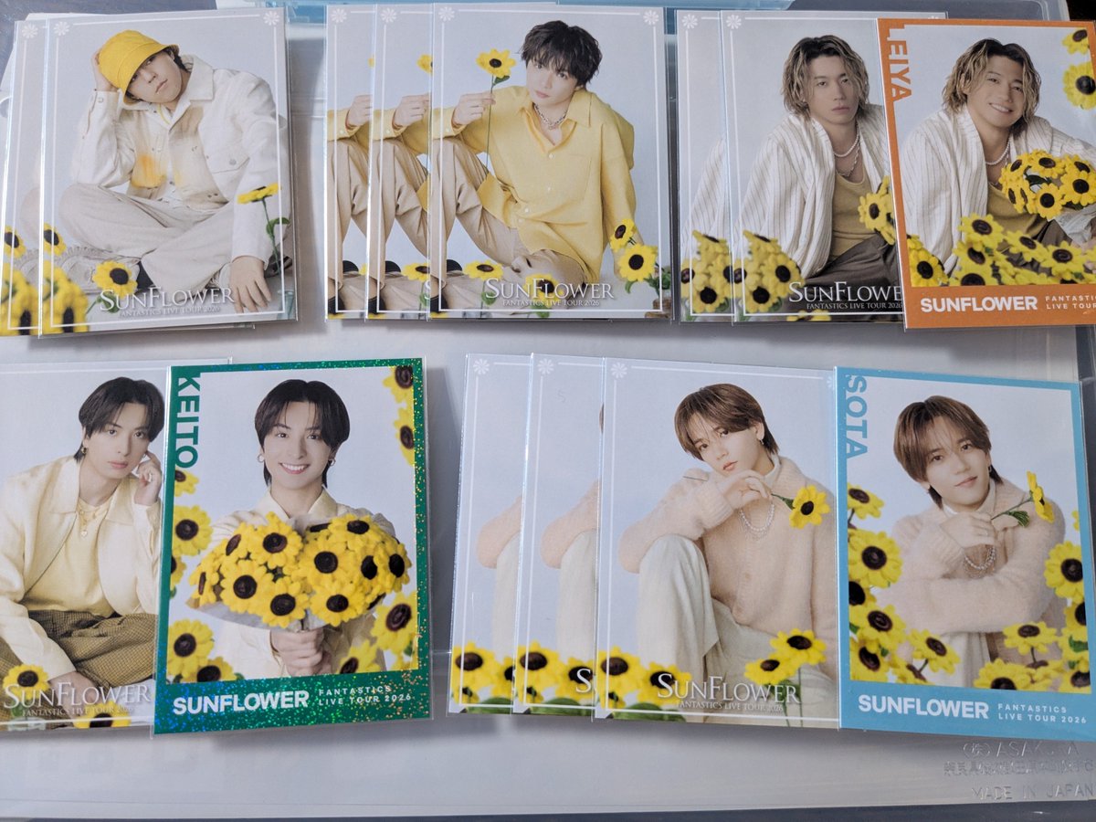 peco_natsuki's tweet photo. FANTASTICS LIVE TOUR 2026 SUNFLOWER SF ファンタ フォトカ  交換
フォトカード

譲】画像のもの
求】SFⅠ.Ⅱ八木シクレ、他リプ欄に記載
　　買取

※比率違い可
📮郵送又は横浜らへん手渡し、ご一緒になる現場あればそちらでも◎

☆お気軽にお声がけください☆ https://t.co/br5XgjImcy