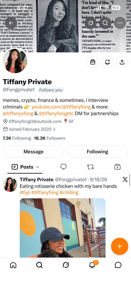 TheDailyRetard's tweet photo. @TiffanyFong I tell you what, I’ll unfollow THIS if you follow me lol https://t.co/ROms8cJX4B