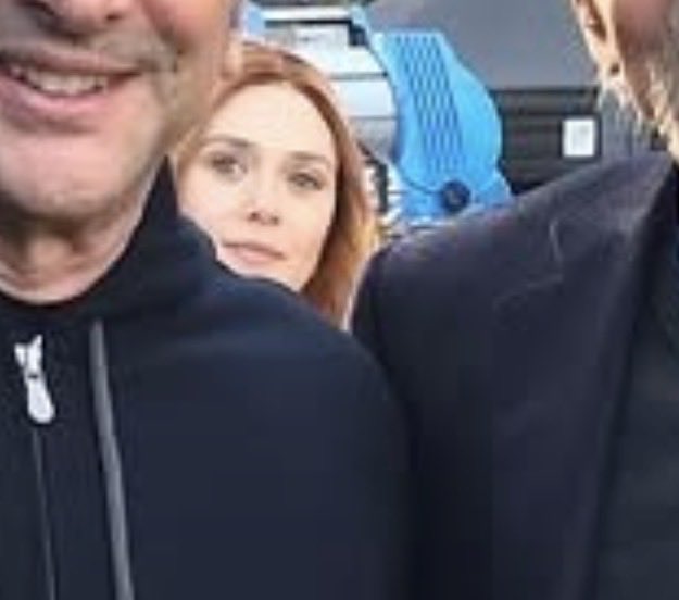 eavoss's tweet photo. I wonder why the Russo Brothers keep posting photos that show her peeking out at us from the background 👀 https://t.co/voMfslhOYU