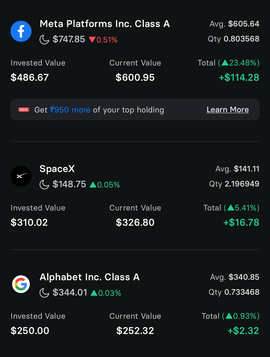 deevvansh's tweet photo. My US portfolio after 3 months of investing. What should i add next? https://t.co/JlCmnYWJYE