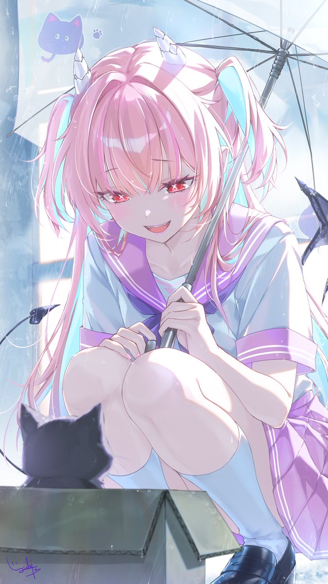 yukinon39's tweet photo. 「こんなに濡れちゃって…、ウチにおいで、もう大丈夫だよ」
＃りあんのえちえちアート https://t.co/yUsCVCb2Sx