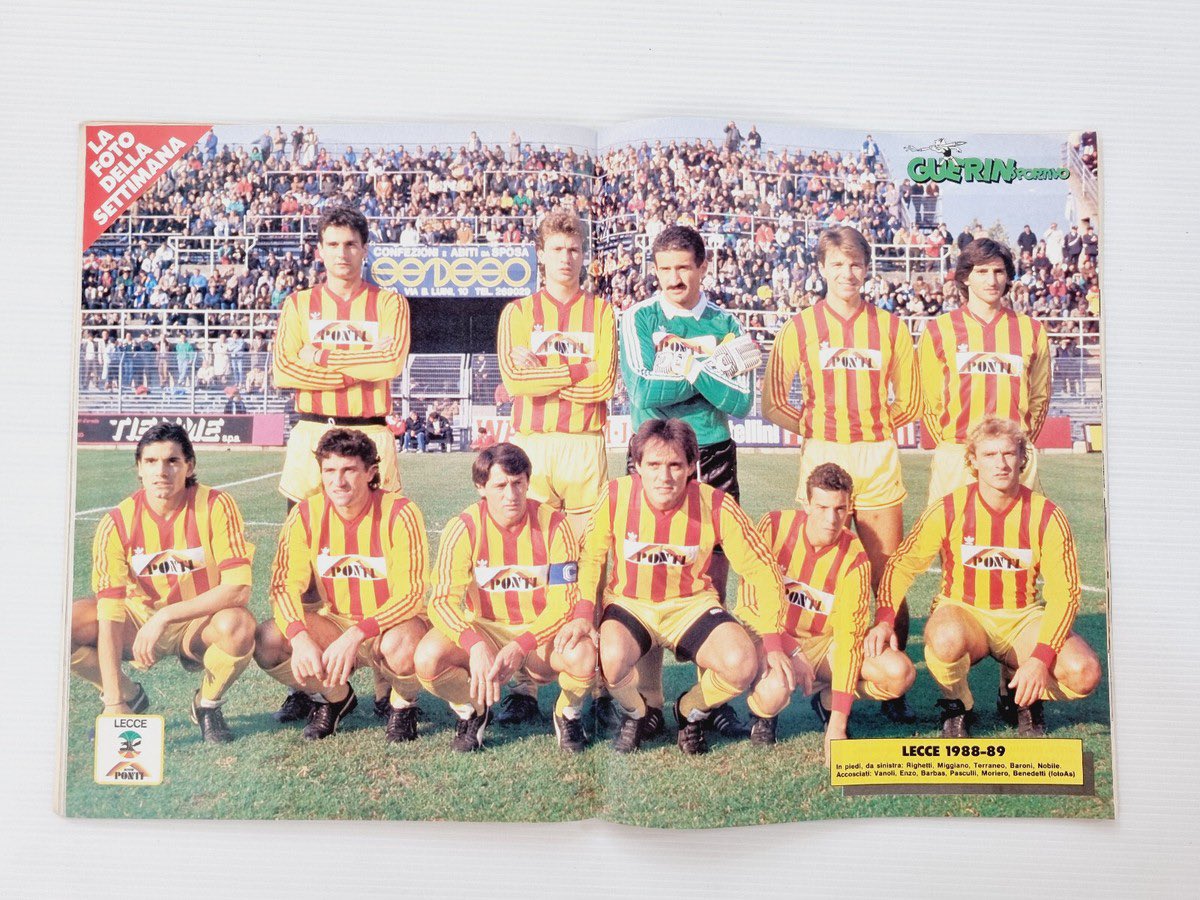 LecceArchive908's tweet photo. GUERIN SPORTIVO 6-1989 POSTER LECCE #UsLecce #LecceArchive https://t.co/t3inqYflSr
