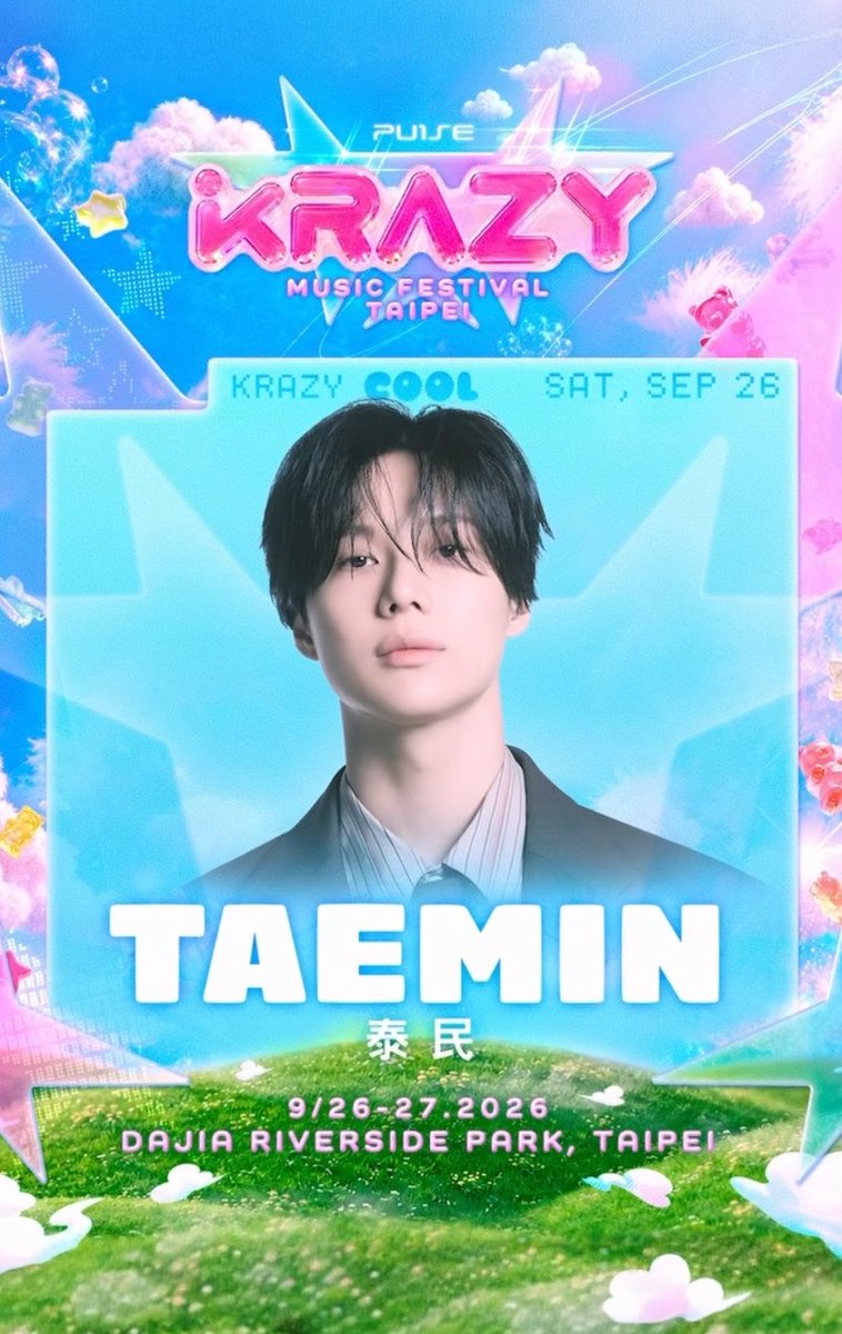 TAEMdoku's tweet photo. 260926 #TAEMIN Krazy Festival Taipei - Setlist (based on fancams, not in order‼️)
 
FLOAT
Guilty
Move
Deja Vu
Permission 
Frankenstein 
Sober
오늘밤 Night Away
Easy Loving You 
1004

#태민 #テミン 
#krazyfestival https://t.co/NYlhz6El74