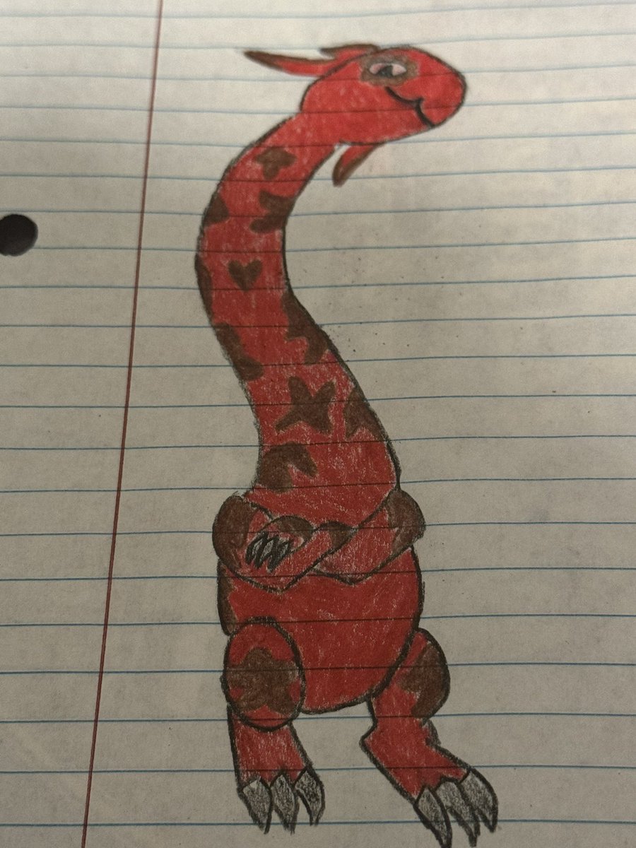 TripleJ3_'s tweet photo. A new Genome has joined the daycare!
The Genome of @/Jeyraffevt named Raffa

This Genome has a long neck that it can extend and contract. While contract its neck folds looking like a scarf

This is the tallest Genome on record and it’s very proud (smug) about this fact. It is a little self conscious of its tendril being a tad shorter than the others