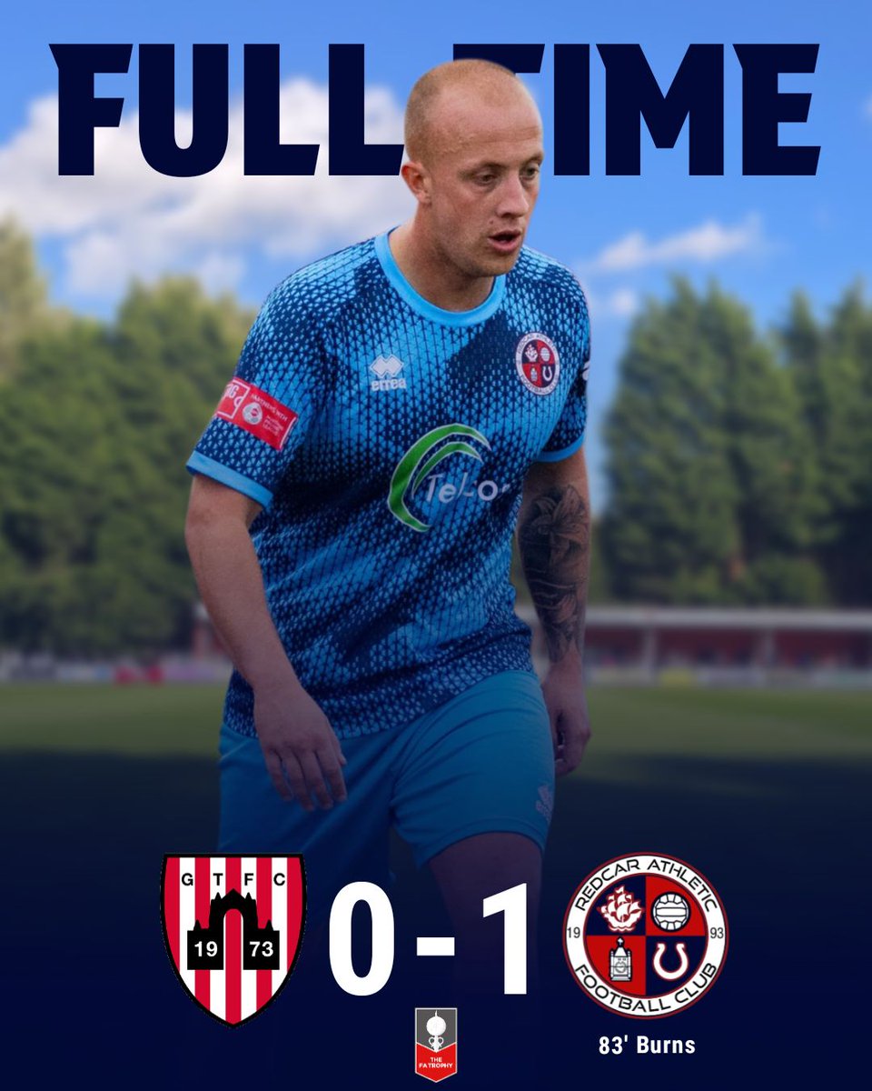 redcarathleticf's tweet photo. Full time here in Guisborough, and we progress in the FA Trophy, with a late Owen Burns winner being the difference!

All the best to Guisborough for the rest of their season

#UTS https://t.co/HoPMttdmw5