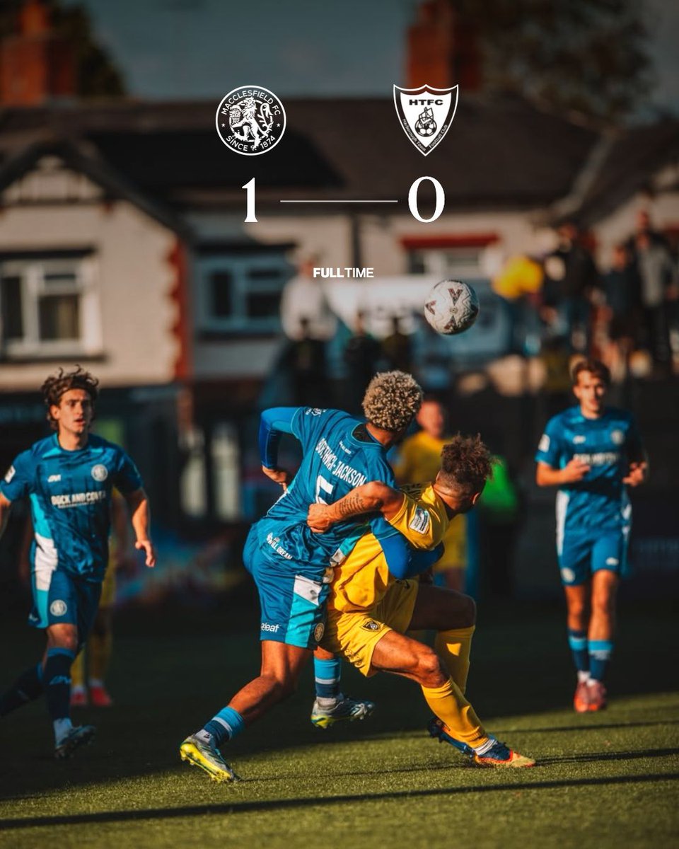 HarbTownFC's tweet photo. ✅ | 90+5' - Full Time

Defeat by a single goal in Cheshire. 🐝

FT | 1-0 | #MACHAR | #UpTheBees 🐝